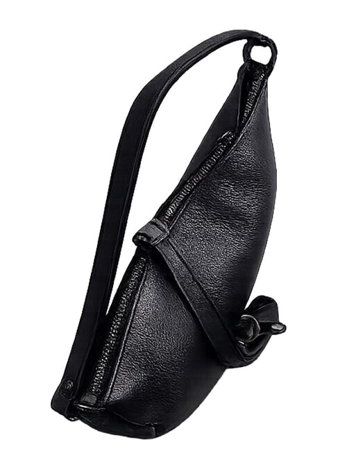 CALIPSO Bolso de hombro de piel negro - Bolsos Mujer
