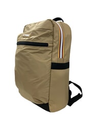 KWAY MID LAON Mochila de nailon repelente al agua caqui beige - Mochilas Escuela & Tiempo Libre - 3