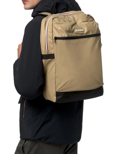 LAON Mochila de nailon caqui beige - Mochilas Escuela & Tiempo Libre