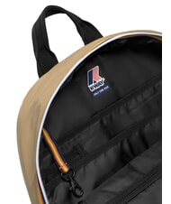 KWAY LAON Mochila de nailon caqui beige - Mochilas Escuela & Tiempo Libre - 4