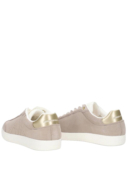 BEA Zapatillas de cuero guion + oro p&aacute;lido - Zapatos Mujer