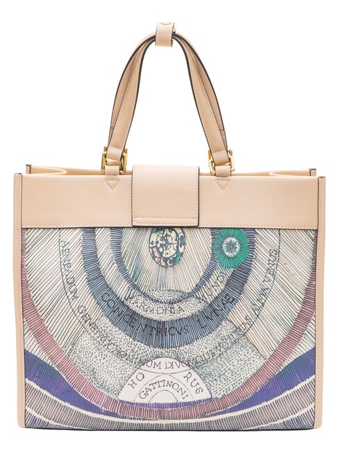 PLANETARIUM Bolso de mano con correa para el hombro. acuarela/beige - Bolsos Mujer