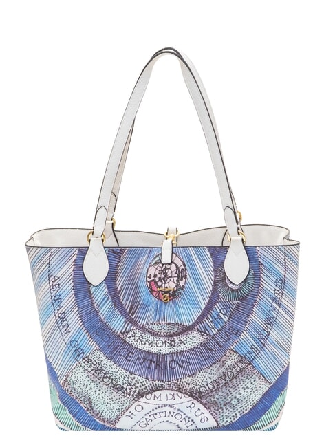 PLANETARIUM Comprador de doble cara blanco/aguamarina - Bolsos Mujer