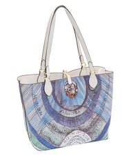 GATTINONI PLANETARIUM Comprador de doble cara blanco/aguamarina - Bolsos Mujer - 6