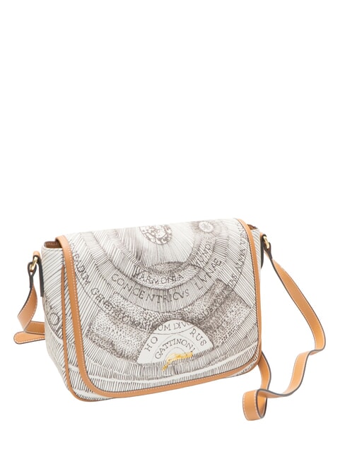 PLANETARIUM Bolso de hombro con solapa tinta sepia/marr&oacute;n claro - Bolsos Mujer