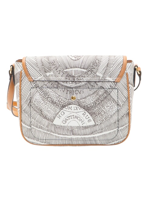 PLANETARIUM Bolso de hombro con solapa tinta sepia/marr&oacute;n claro - Bolsos Mujer