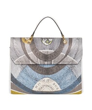 GATTINONI PLANETARIUM Bolso tipo malet&iacute;n con correa para el hombro Luna/blanca - Bolsos Mujer - 4