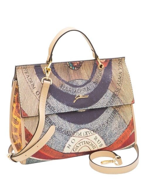 PLANETARIUM Bolso tipo malet&iacute;n con correa para el hombro cl&aacute;sico/beige - Bolsos Mujer