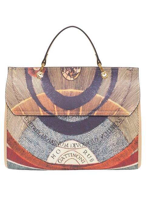 PLANETARIUM Bolso tipo malet&iacute;n con correa para el hombro cl&aacute;sico/beige - Bolsos Mujer