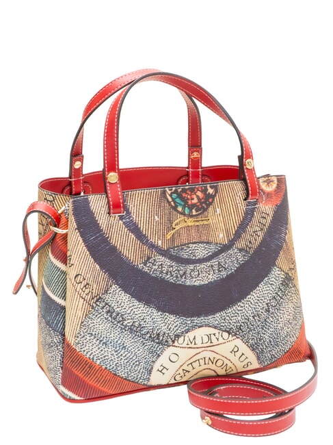 PLANETARIUM Bolso de mano con correa para el hombro cl&aacute;sico/coral - Bolsos Mujer