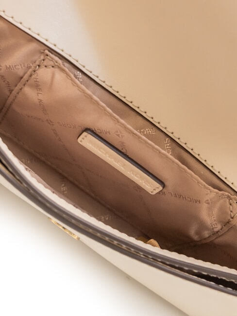 JET SET Bolso de hombro de piel. crema - Bolsos Mujer