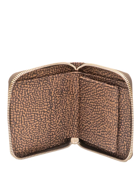 B-CLUB Cartera peque&ntilde;a con cremallera casta&ntilde;a - Carteras Mujer