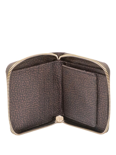 B-CLUB Cartera peque&ntilde;a con cremallera chocolate - Carteras Mujer