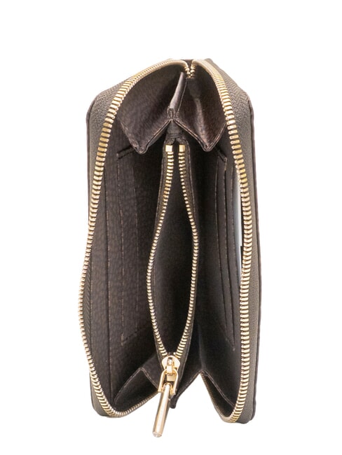 B-CLUB Cartera grande con cremallera. chocolate - Carteras Mujer