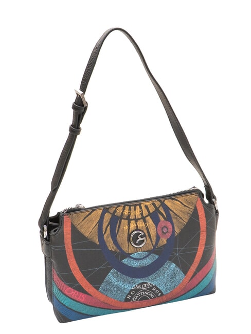 PLANETARIUM Bolso de hombro planeta.impresi&oacute;n negra - Bolsos Mujer