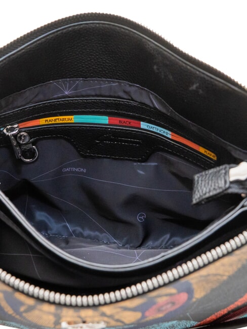 PLANETARIUM Bolso de hombro planeta.impresi&oacute;n negra - Bolsos Mujer