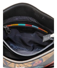 GATTINONI PLANETARIUM Bolso de hombro planeta.impresi&oacute;n negra - Bolsos Mujer - 5