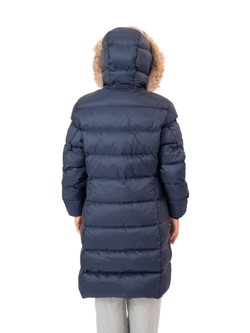 GLEAM Chaqueta de plumas con capucha azul oscuro - Chaquetas de plumas de mujer