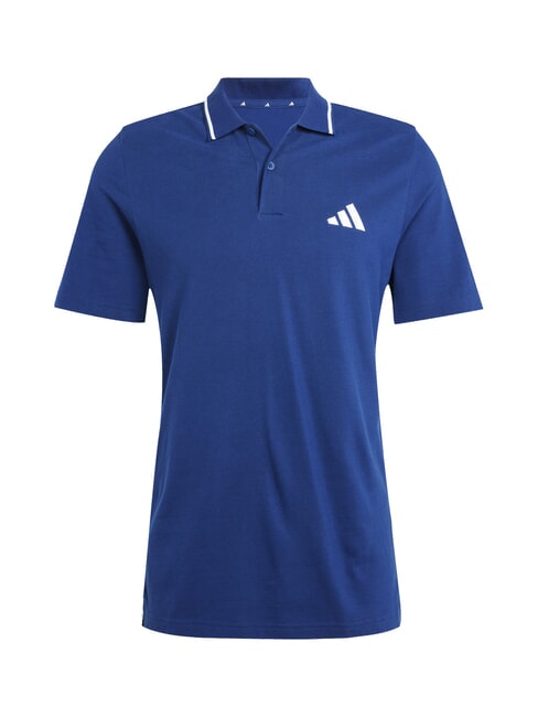 3 STRIPES Camisa polo de manga corta azul - camisa polo