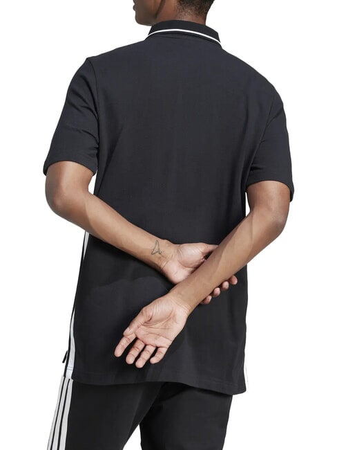 3 STRIPES Camisa polo de manga corta negro - camisa polo