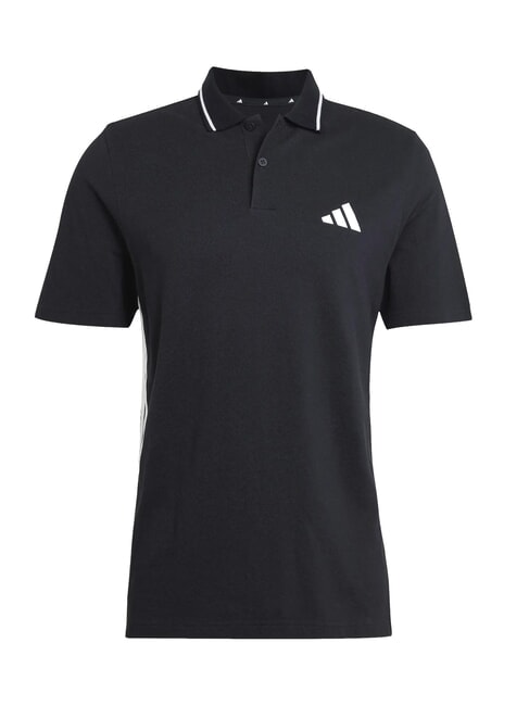 3 STRIPES Camisa polo de manga corta negro - camisa polo