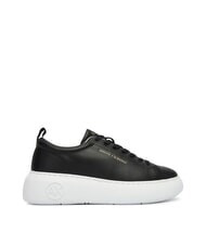ARMANI EXCHANGE SUPER Zapatillas de cuero negro - Zapatos Mujer - 2