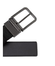 ARMANI EXCHANGE A|X LOGO ALL OVER Cintur&oacute;n reversible hierro negro/forjado - Cinturones - 3