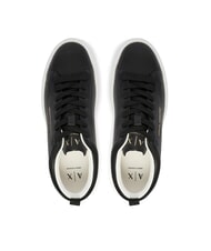 ARMANI EXCHANGE SUPER Zapatillas de cuero negro - Zapatos Mujer - 4