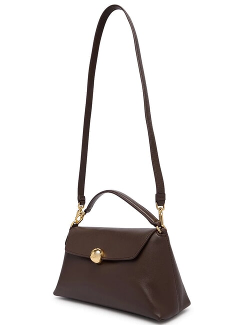 SFERA SOFT Bolso de piel con correa para el hombro. chocolate - Bolsos Mujer