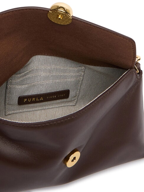 SFERA SOFT Bolso de piel con correa para el hombro. chocolate - Bolsos Mujer