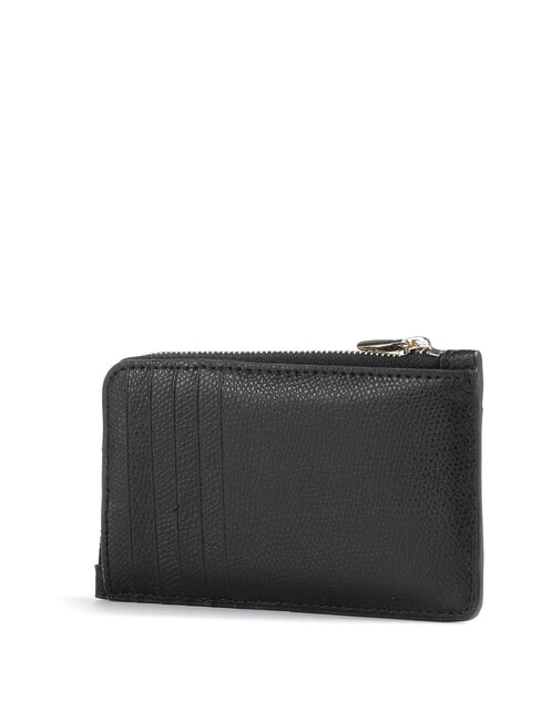 CAMELIA Monedero de cuero negro - Carteras Mujer