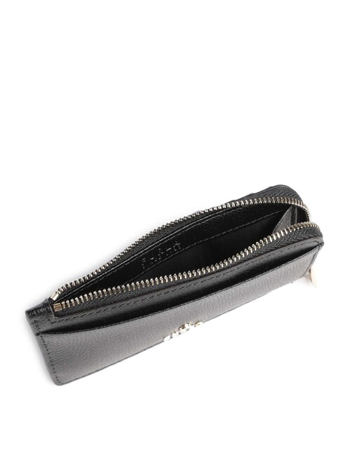 CAMELIA Monedero de cuero negro - Carteras Mujer
