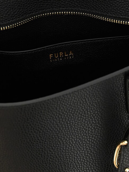 AVA Bolsa de compras mediana de piel negro+negro int - Bolsos Mujer