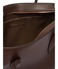 FURLA AMBRA Bolso de hombro de piel chocolate - Bolsos Mujer - 5