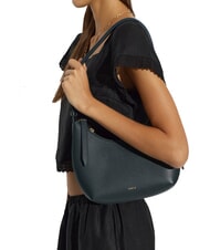 FURLA GOCCIA Bolso bandolera de piel martillada bosque oscuro - Bolsos Mujer - 2