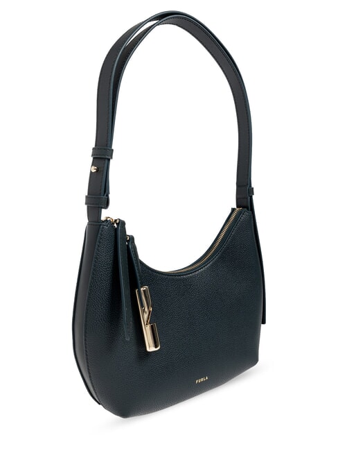GOCCIA Bolso bandolera de piel martillada bosque oscuro - Bolsos Mujer
