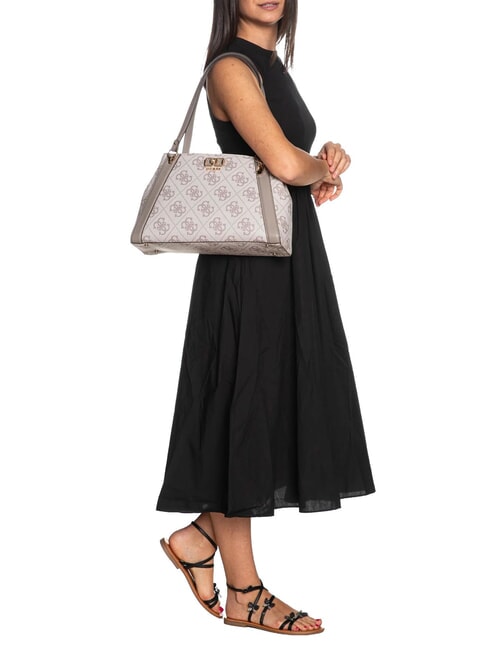 KARNILLA Bolso de hombro logotipo de color topo oscuro - Bolsos Mujer
