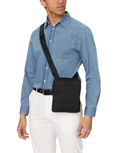 BOSTON II Bolso de hombro negro oscuro - Bandoleras Hombre