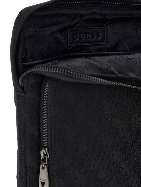 BOSTON Bolsa plana negro oscuro - Bandoleras Hombre