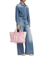 GUESS LOGO Comprador de mano/hombro rosa silvestre - Bolsos Mujer - 2