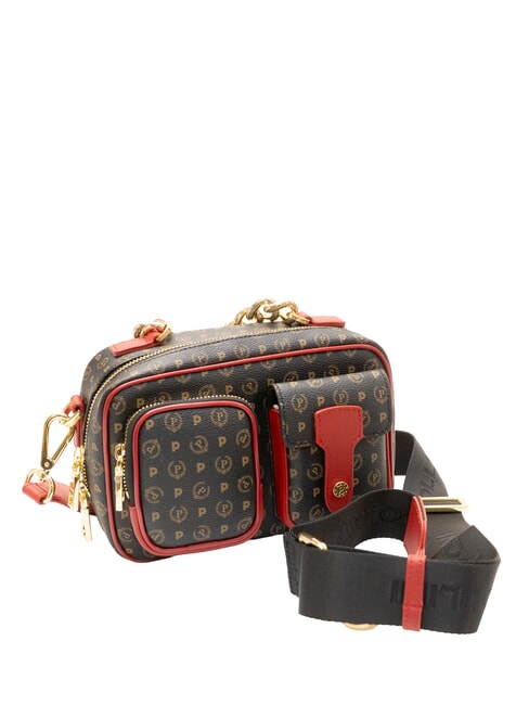 HERITAGE Bolso con bolsillos laca negra - Bolsos Mujer
