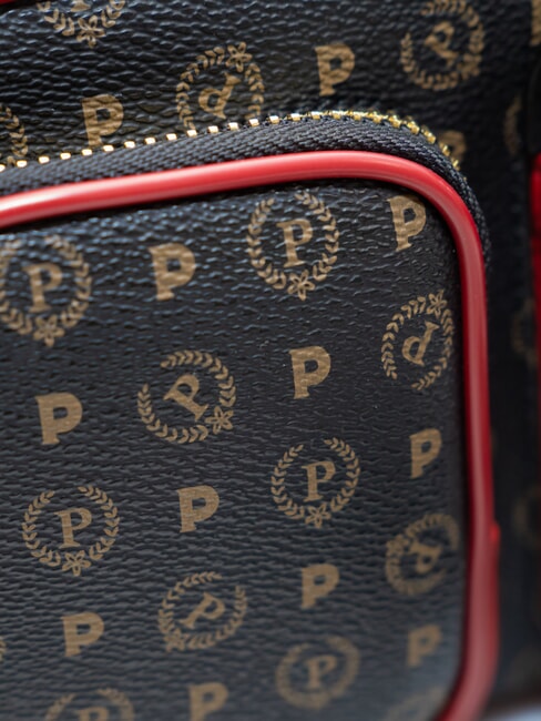 HERITAGE Bolso con bolsillos laca negra - Bolsos Mujer
