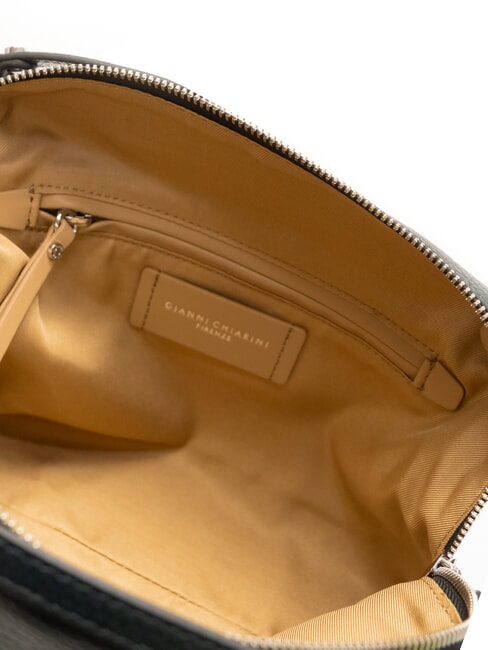 ALIFA Bolso de piel con bandolera verde terciopelo - Bolsos Mujer