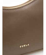 FURLA DIAMANTE Bolso de hombro de piel caoba - Bolsos Mujer - 5