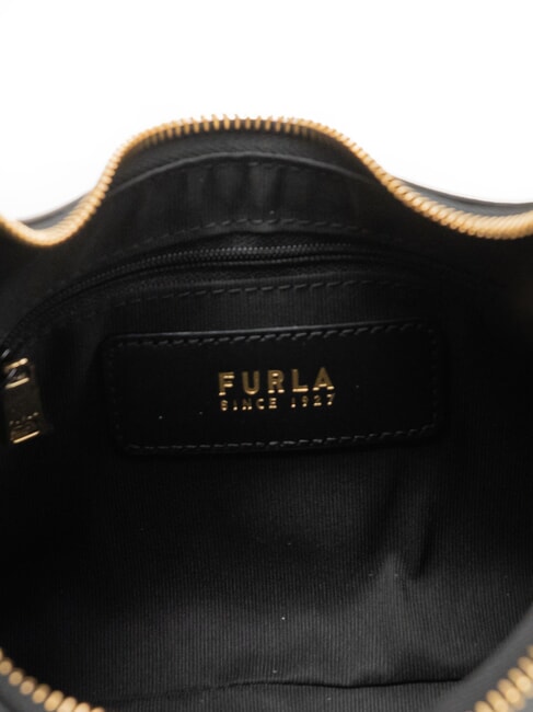 DIAMANTE Bolso de hombro de piel negro - Bolsos Mujer