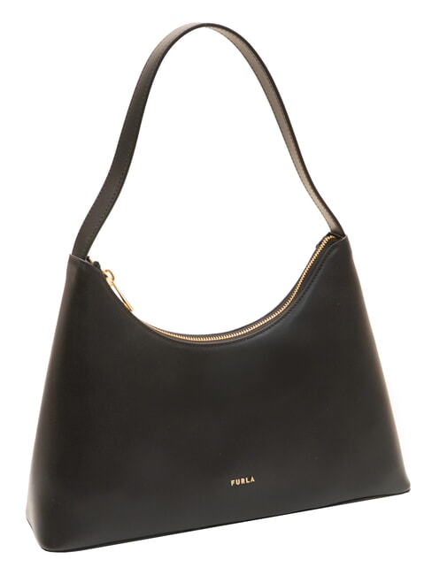 DIAMANTE Bolso de hombro de piel negro - Bolsos Mujer