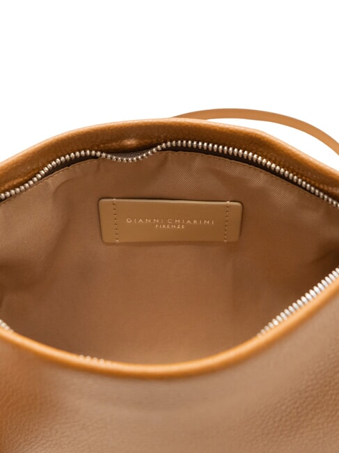 HERMY Bolso de mano de piel con correa para el hombro. nueces - Bolsos Mujer