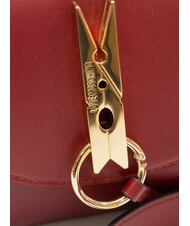 LOVE MOSCHINO PINNED LOVE Minibolso con correa para el hombro vino - Bolsos Mujer - 4