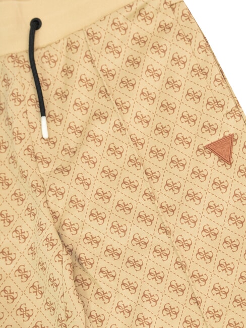 KIDS ACTIVE pantalones deportivos 4g aop beige blanco - pantalones para ni&ntilde;os