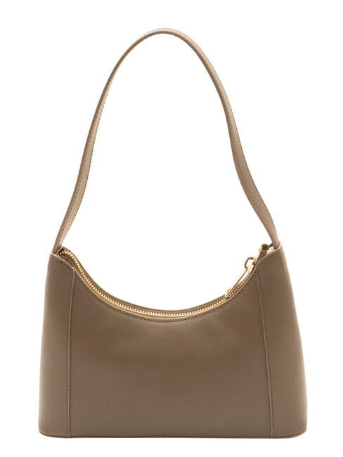DIAMANTE Bolso de hombro de piel caoba - Bolsos Mujer